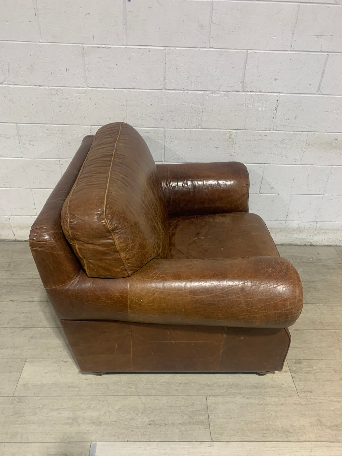 Brown Leather Armchair