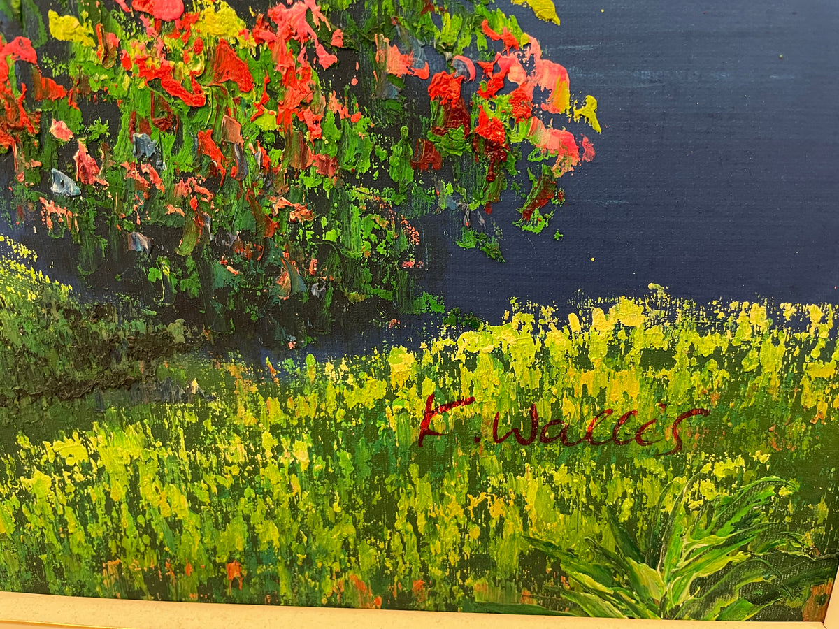 Artwork - Original Oil - Mediterranean Village Bay