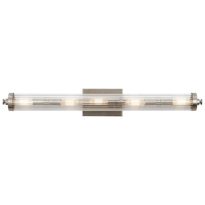 Azores Vanity Light 5-Light Clear Fluted Glass