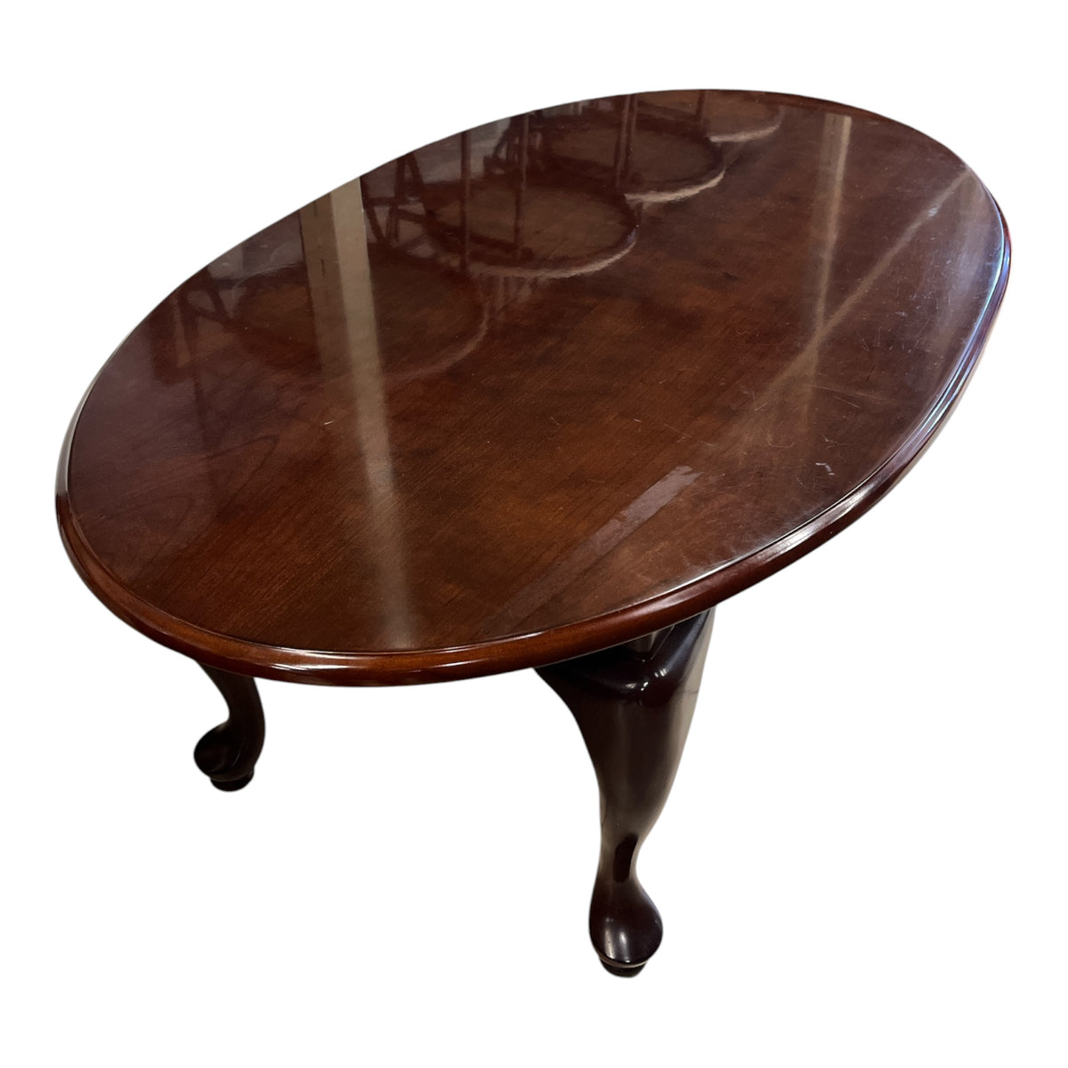 Mahogany Oval Coffee Table
