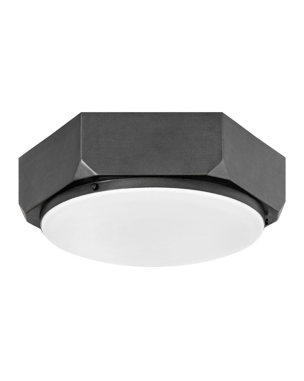 1 Light Black LED Flush Mount 4583BGR