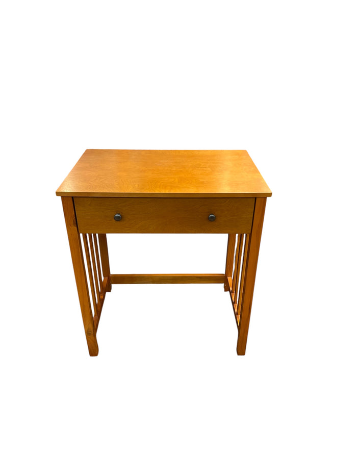 Compact Desk With Pull Out Tray