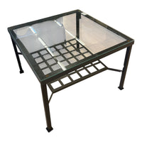 Lauer Metal & Glass Side Table