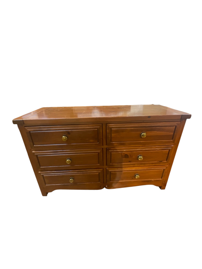 Solid Wood 6-Drawer Dresser