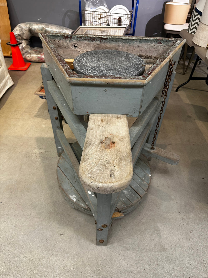 Leach Treadle Wheel (Antique Potter's Wheel)