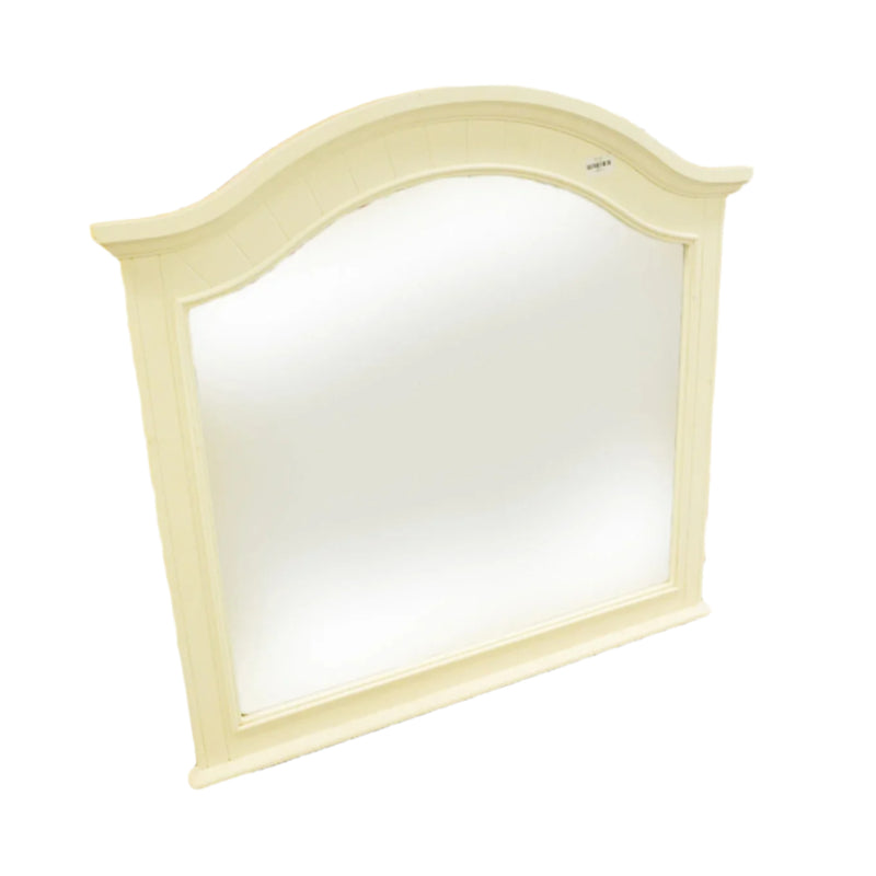 45x36-inch Wall-Mount Arched Top Wooden Frame Mirror