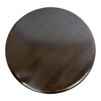 Espresso Round Side Table