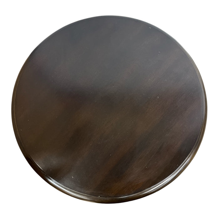 Espresso Round Side Table