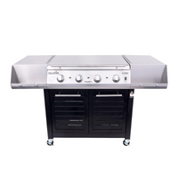 Char‑Broil Vibe 535 Gas, Grill & Griddle – 4‑Burner Outdoor Cooking Station