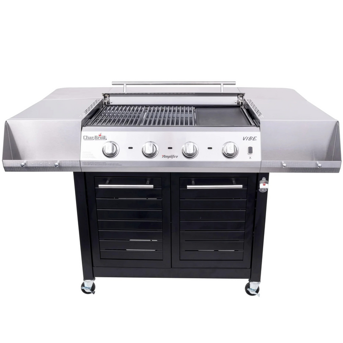 Char‑Broil Vibe 535 Gas, Grill & Griddle – 4‑Burner Outdoor Cooking Station