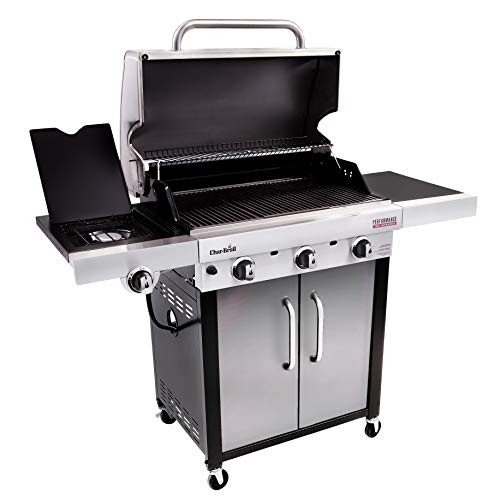 Char‑Broil Performance TRU‑Infrared 3‑Burner Gas Grill w/ Side Burner – 463371719 – SS Cabinet