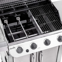 Char‑Broil Performance 4‑Burner Gas Grill w/ Side Burner – 463375919 – Stainless Cabinet