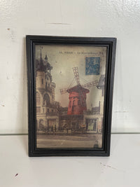 Framed Glass Art - Le Moulin Rouge