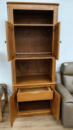 Golden Oak Tone Entertainment Media Cabinet