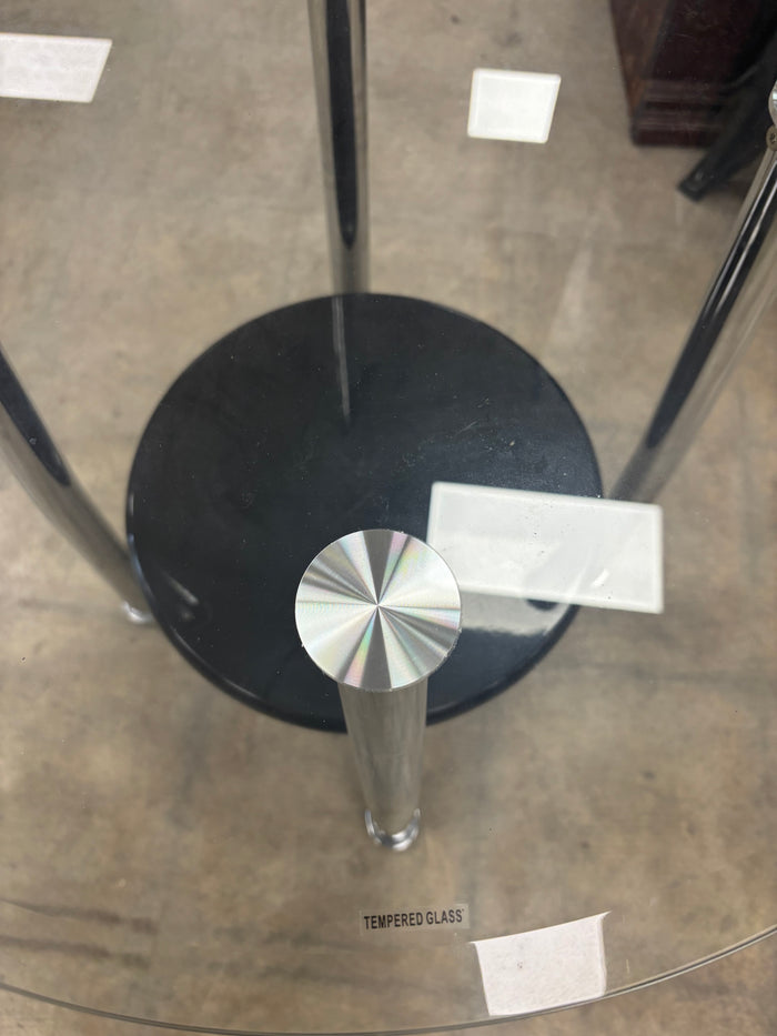Round Glass Side Table
