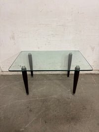 36”W Four Legged Glass Coffee Table