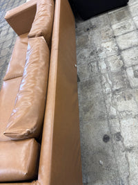 Modern Camel Leather Sofa