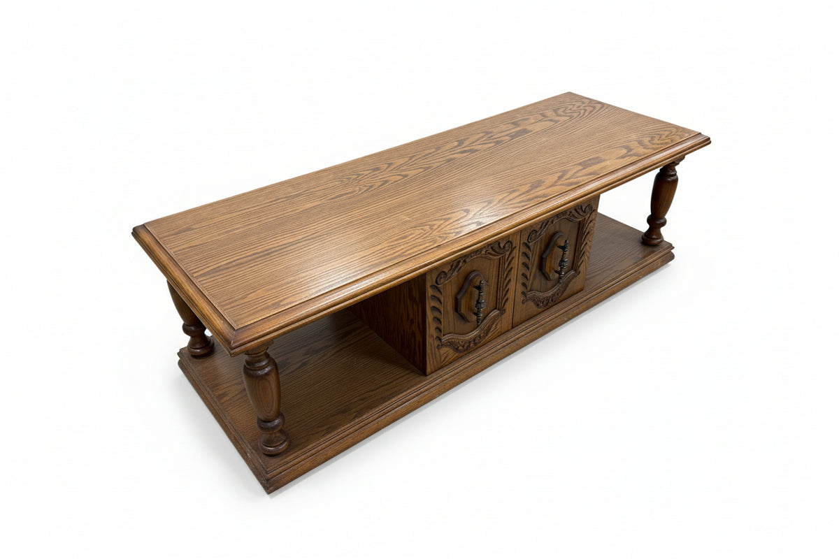 Hazelnut Brown Long Rectangular Coffee Table