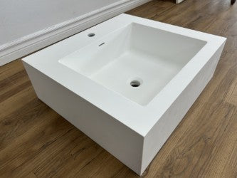 White Rectangular Sink