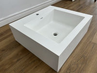 White Rectangular Sink