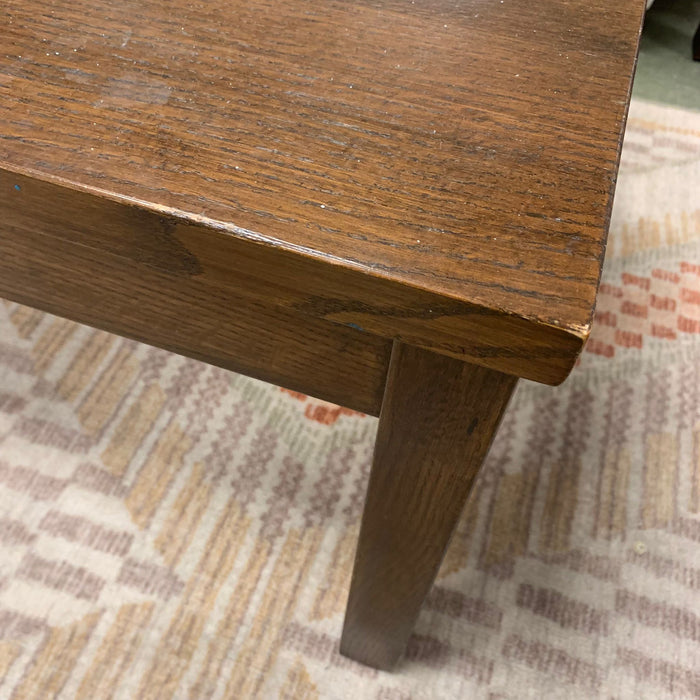 48-inch W Solid Wooden Coffee Table in Walnut