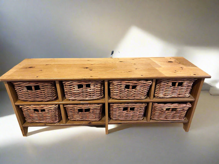 Solid Wood Storage Bench