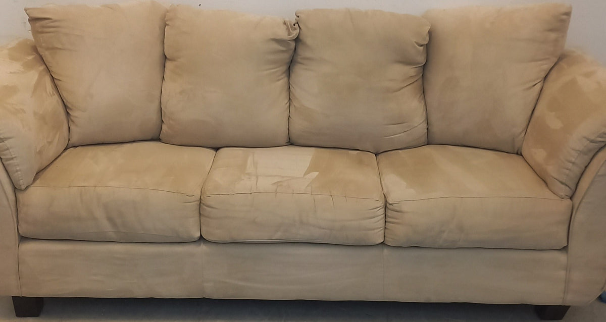 88-inch Cream Three Seater Sofa