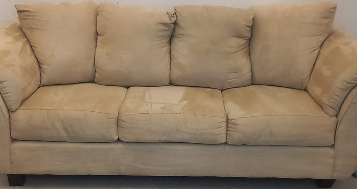 88-inch Cream Three Seater Sofa