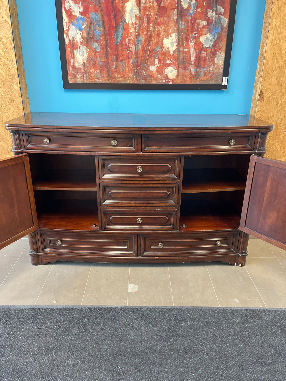 68"W Wooden Sideboard
