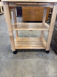 Wooden Kitchen Utility Cart