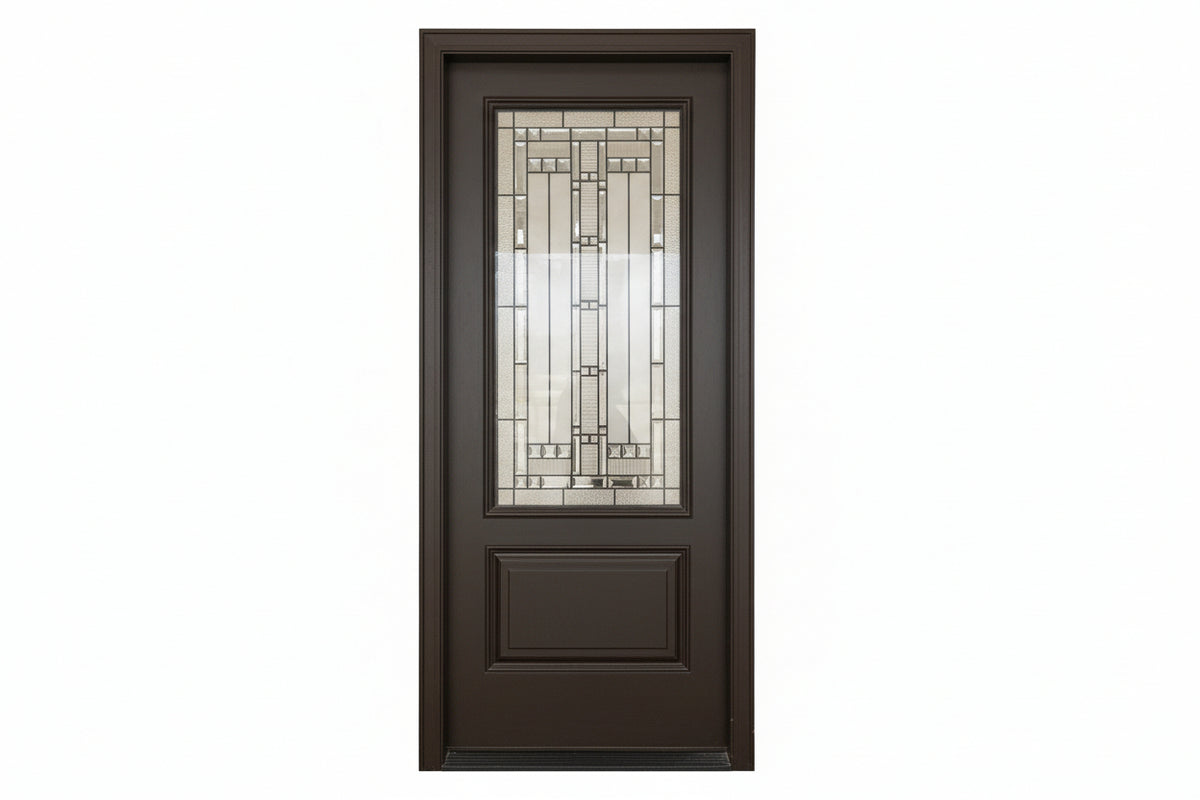 32x80 Elmhurst Everland LH Exterior Door - Chestnut