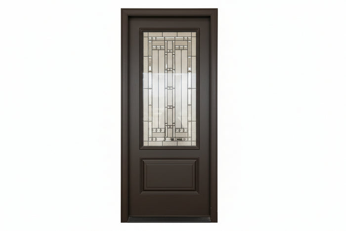 32x80 Elmhurst Everland LH Exterior Door - Chestnut