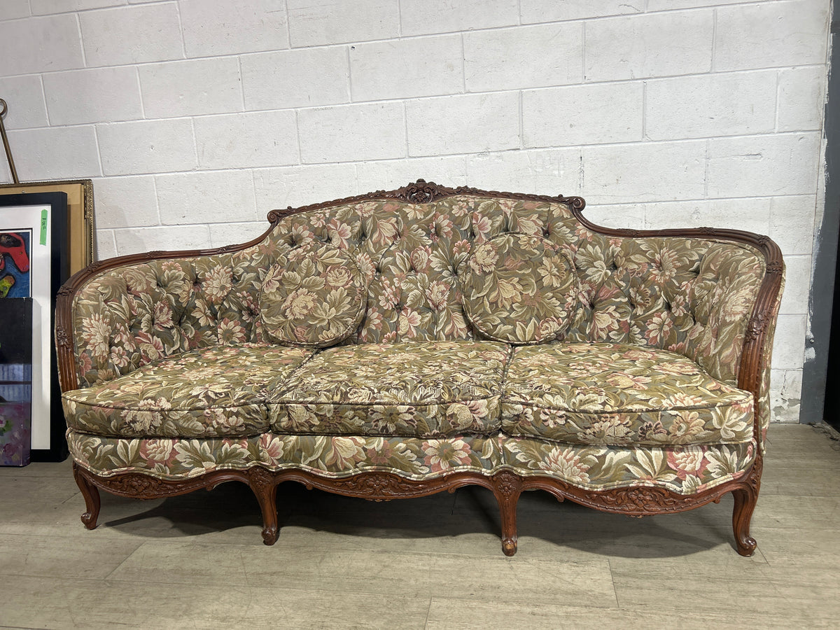 Traditional Floral Sofa