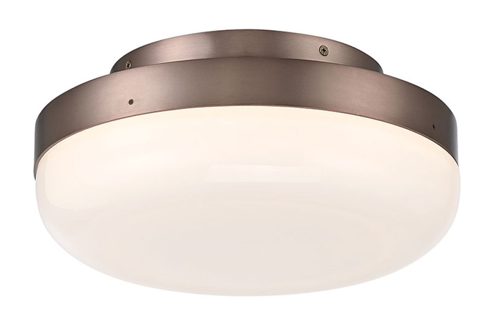 12" Harwel LED Flush Mount Lighting in Bronze