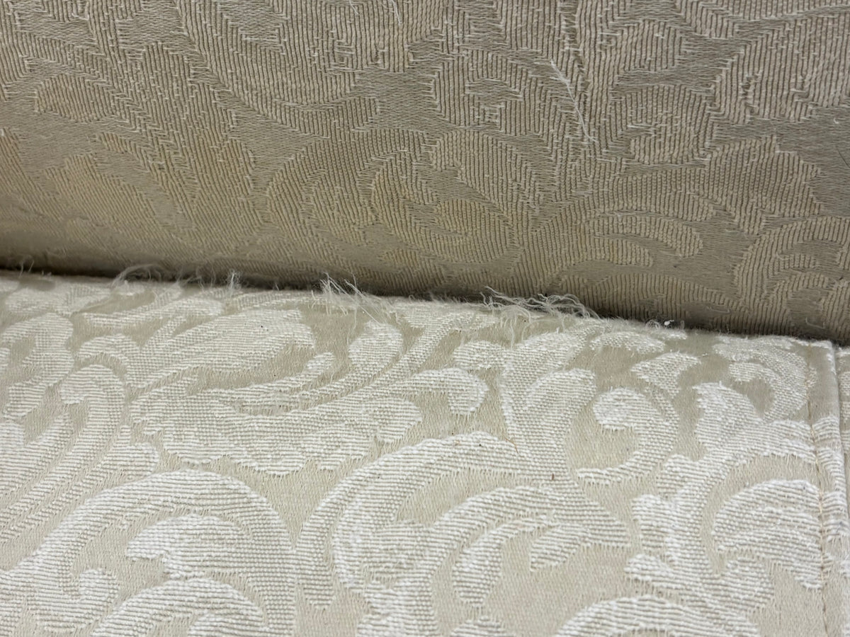 Traditional Cream-Colored Loveseat