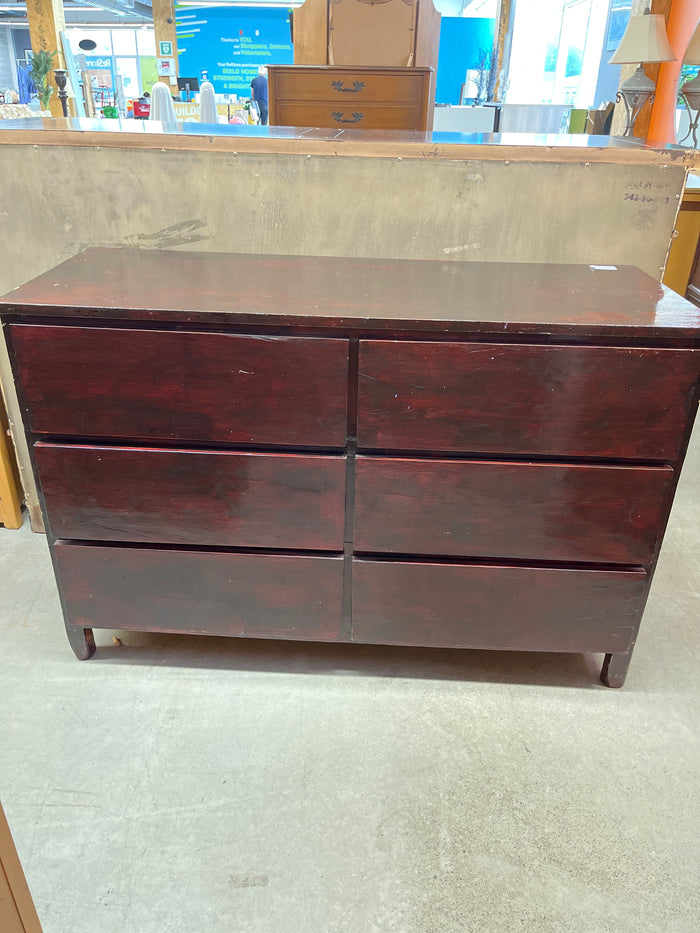 50"W 6-Drawer Dresser