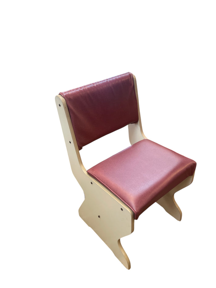 Vinyl Wood Chair