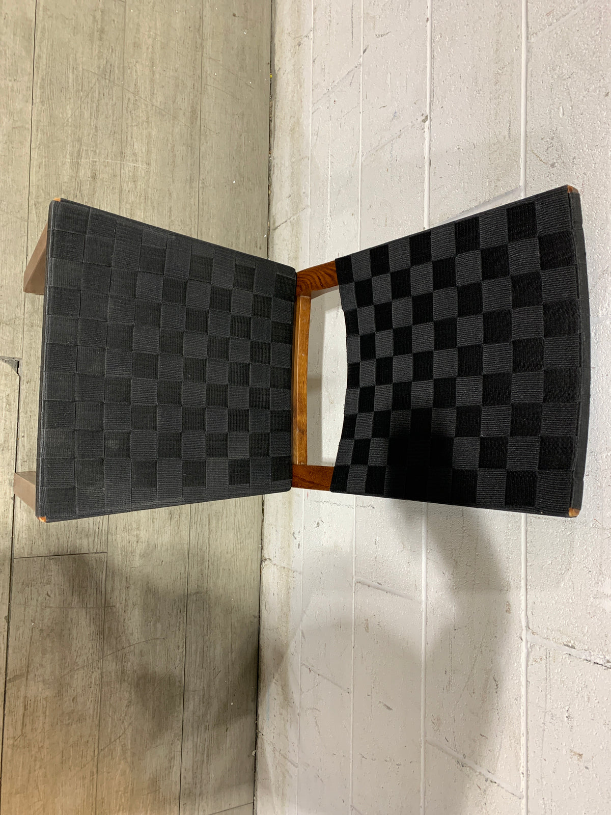 Black Woven Dining Chair