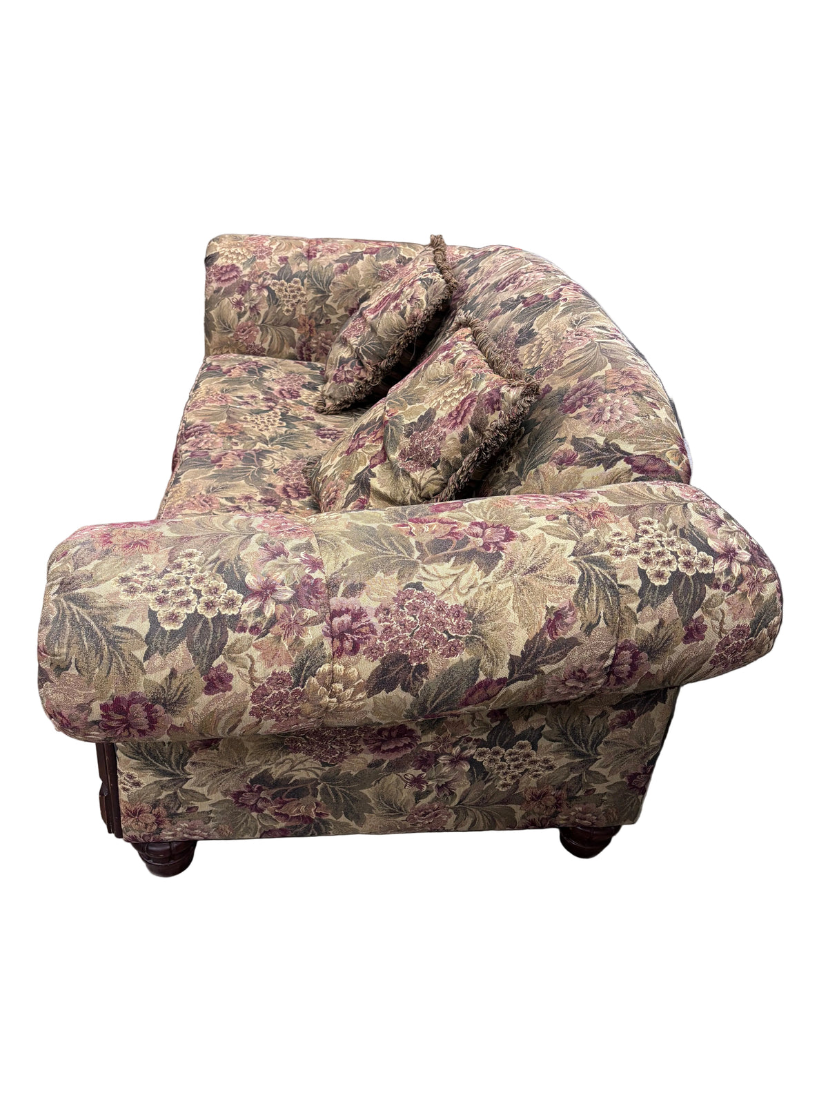 Floral-Upholstered Loveseat
