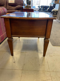 Woodgrain Side Table with One Drawer