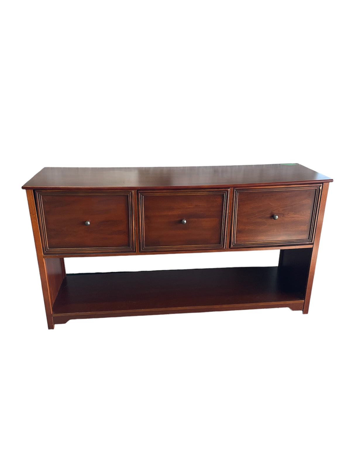 3-Drawer Solid Wood TV Stand