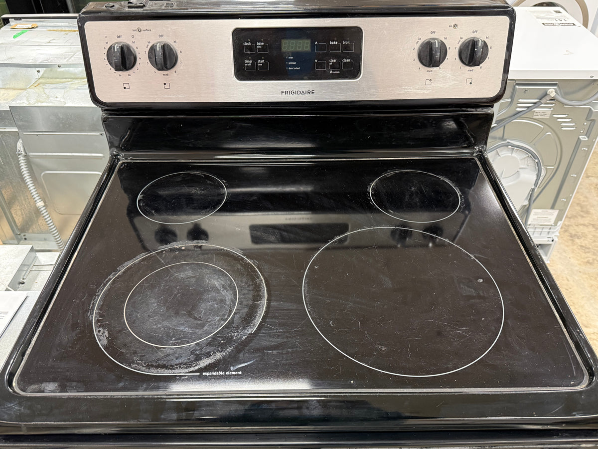 Black and Silver Frigidaire 30-inch Electric Range Stove