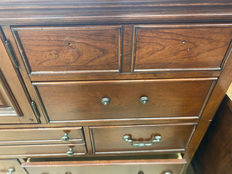 Mahogany Brown 9 Drawer Dresser