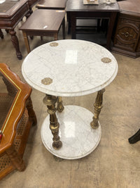 Circular Contemporary Marble Side Table