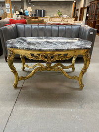 51"W Marble Topped Console Table