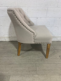 Taupe Linen Chair
