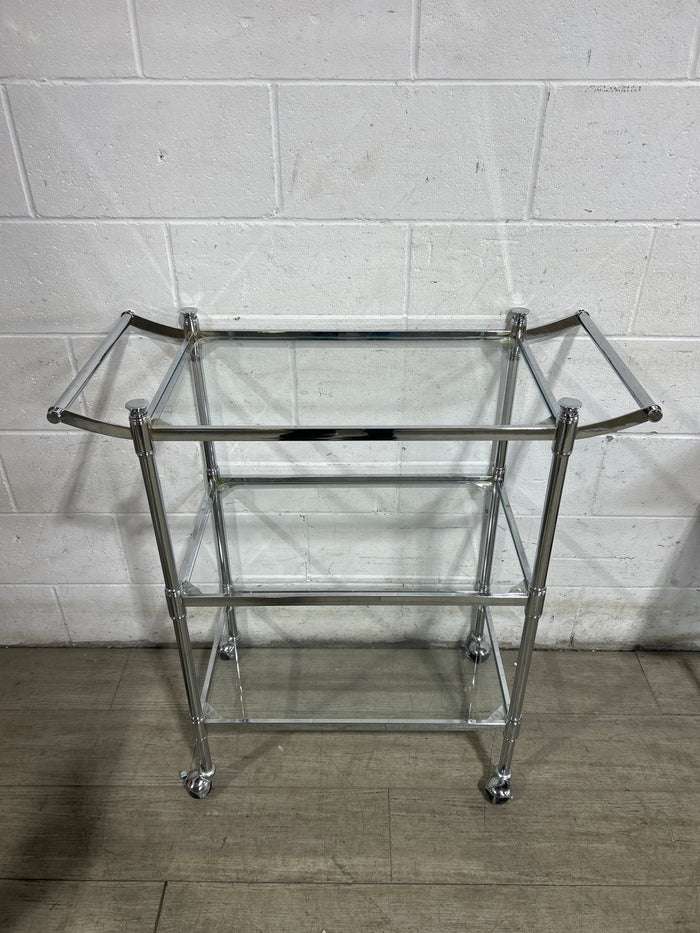 Chrome Three Bar Cart