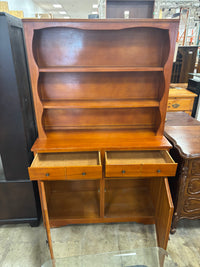 Vintage Maple Hutch Cabinet