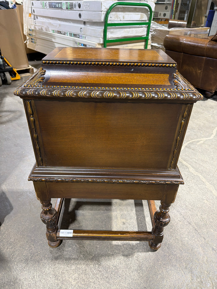 Antique Hand-painted Humidor Cabinet