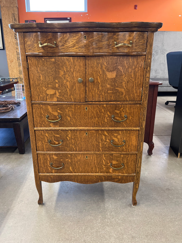 32"W 4-Drawer Tall Boy Dresser
